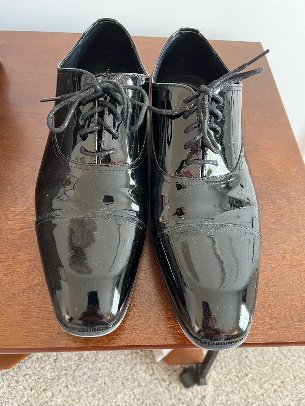 Florsheim Black Patent Leather Oxford Dress Shoes